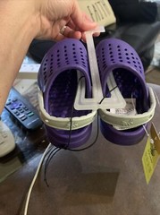 New Joybees Kids Active Clog -Violet/Silver Size C4/C5