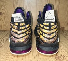 5.5Y / Womens 7 – Nike LeBron XVII 17 BG Lakers GS BQ5594-004 Basketball Shoes