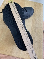 Zara Chunky Rubberized Derby Lace Up Kids Black Shoes Size 34