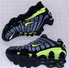 NIKE Shox TL Blue Black Volt Silver Run Walk Sneakers Shoes Mens Youth Kids Sz 4