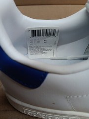 Adidas Stan Smith J Style- S74778, White/blue, Sz 6.5