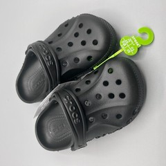 Crocs Unisex Baya Clogs – Black, Size C10 Kids NWT