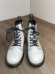 Dr Doc Martens White Zavala J Boots AW004 Size 5 US L