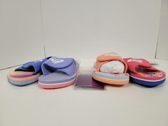 (Mismatched Color): 2 Pair Roxy Kids Pink & Blue Sandals Toddler Size 6