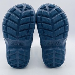 Crocs Kids Handle It Rain Boots Blue Rubber Waterproof Pull On C 9 Navy EUC!