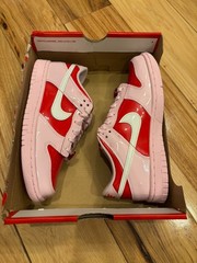 Nike Dunk Low BG Valentine’s Day Pink Foam Summit White IQ0218 663 Size 3.5Y