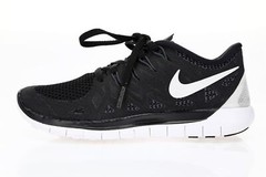NIKE Youth Flex 5.0 Black Fabric Running Sneakers Sz US 5 / EU 35.5 / UK 2.5