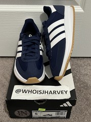 Adidas Run 70s 2.0 J Dark Blue Size 5y (New With Box) White Gum JI2267
