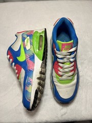 Nike Air Max 90 Lahar Escape GS Youth Size 6Y Blue Pink Green Sneakers
