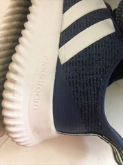 Adidas Cloudfoam HWI 28Y001 Navy Sneakers Green Pull Tab Youth Size 6