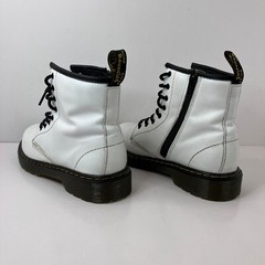 Dr. Martens White Smooth Leather Lace Up Combat Boots Women’s 5 Men’s 4 1460J