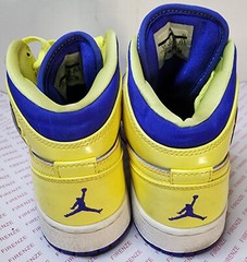 Nike Air Jordan Youth Mid GS „Easter“ Purple/White/Yellow Rare Size 5Y Sneakers