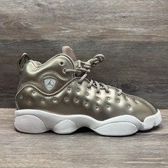 Nike Jordan Jumpman Team II SE Shoes Kids Size 5 Youth Grey Basketball Sneaker