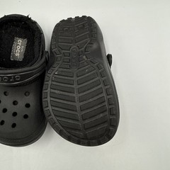 Crocs Comfort Fleece Lined Clogs Child Size C 8 Black