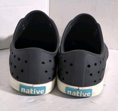 Native Shoes Jefferson Child Black Shell White Toe Sneakers Little Kid 13