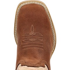 Durango® Lil‘ Rebel Pro™ Big Kids‘ Coffee and Bone Western Boot