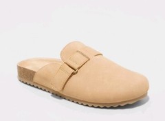 Cat & Jack Perry Wheat Tan Cognac Slip-on Shoes Youth Girls sz 1 Clogs Mules