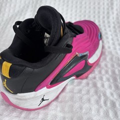 Jordan Luka 2 GS Pink Black White Blue Athletic Basketball Sneakers 3.5Y
