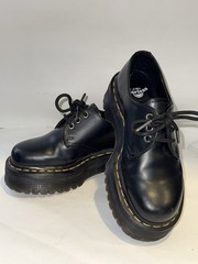 Dr. Martens 1461 Oxford Black Leather Shoes Kids Teen 4 Docs Derby Lace Up