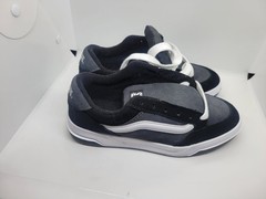 Vans Skateboarding Shoe Black Gray White Unisex Kids 6.5 38.5 721358