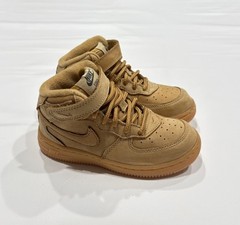 Nike Toddler’s Air Force 1 Sneaker Mid WB Flax Sneakers 859338-200 Size 9C NEW
