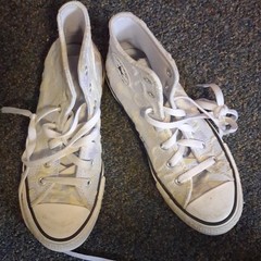 Converse Chuck Taylor All Star Kids White/Beige Camo Canvas High Tops US 4