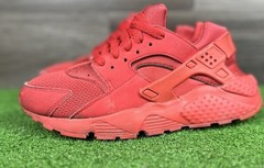 NIKE HUARACHE RUN 654275 600 RED Size 5.5y GS Womens size 7