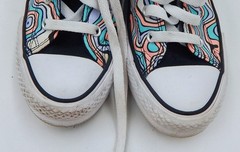 Converse Chuck Taylor All Star Platform Lift Color Swirl High Top Sneakers 4.5