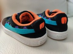 Puma suede rugrats size 10C shoes nickelodeon kids toddler Childrens black teal