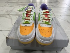 Nike Air Force 1 LV8 (GS) White green Yellow Purple FD1035-100 Kid’s 4Y