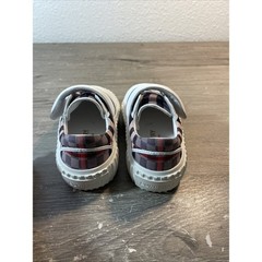 Burberry Kids Check Pattern Sneakers Multicolor EU 23 Flat Heel
