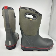 Bogs Classic II Texture Waterproof Insulated Gray Boots Youth Size 4 US
