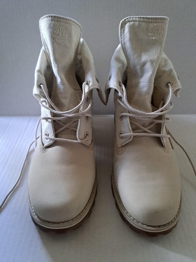 Timberland Auth Canvas Fold Down Cement Youth/ Junior’s Size 5