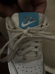 Nike Air Force 1 Hare Space Jam Bugs Lola Bunny AF1s Little Kids Size 11C White