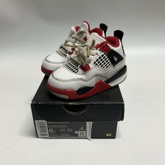 Nike Air Jordan 4 Retro OG Fire Red Toddler Size 6C Sneakers Shoes BQ7670-160