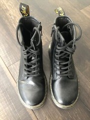 Dr Doc Martens Air Wair Boots Kids Size 12 Punk Goth ZAVALA J