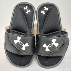Under Armour Kids Ignite Slides Size 11k Foam Padded Sandals Black