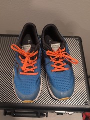 Saucony Kinvara 11 Boys Size 4 Running Shoes Blue Orange Athletic Sneakers