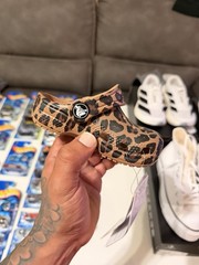 Crocs Classic Animal Clog T Leopard Print Brand New Sz 5c