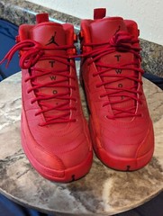 Air Jordan 12 Retro Gym Red 2018 Size 6.5Y Authentic 153265-601 Boys/womens Shoe