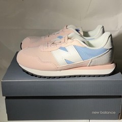 New Balance 237 Bungee Pink Grey Ph237TK Sneakers Little Kids size 13