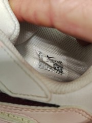 Nike Air Max 90 EasyOn in the Phantom, Echo Pink, Sail, and Dark Team Red.