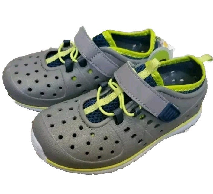Kids Member’s Mark Gray Lightweight Rubber Play Sneakers Size 10M NEW
