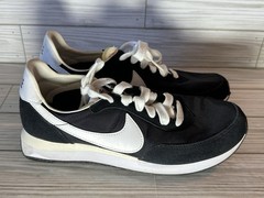 Nike Waffle Trainer 2 Low Black White Big Kids GS Size 5.5