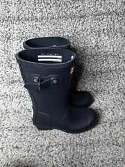 Hunter Original Kids Rain Boots Navy UK 12 US 13B/1G EU 31 NWOB