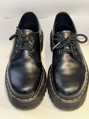 Dr. Martens 1461 Oxford Black Leather Shoes Kids Teen 4 Docs Derby Lace Up