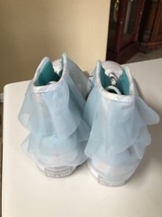 Converse Chuck Taylor All Star Block Party Hi Top Girls Size 3 White Blue