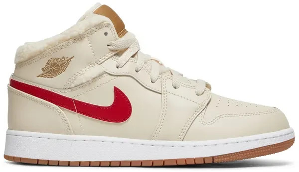 Brand New Jordan 1 Mid Utility Fleece (GS) 234710 Size 6Y SHIPS FAST