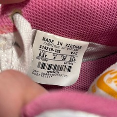 Nike Air Force 1 Low Just Do It White Pink Silver Sneakers 6.5Y Rare 2009 Y2K