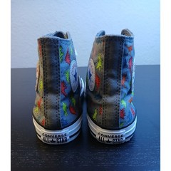 Converse Chuck Taylor All Star Dinoverse Grey Dinosaur High Top Shoes 666200C 2Y
